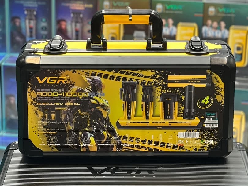 ست چمدانی ماشین اصلاح ۴کاره وی جی آر مدل v-285 s4